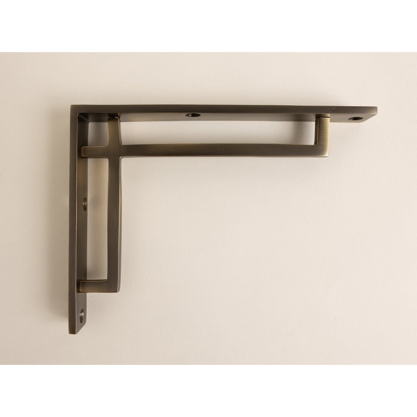 Antique Brass Art Deco Solid Brass Brackets - Brass bee