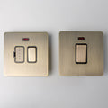 Brass Bee Antique Brass Knurled Switch — Single Dimmer