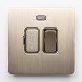 Brass Bee Antique Brass Knurled Switch — Single Dimmer