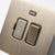 Antique Brass / 1 Gang +13A Fuse
