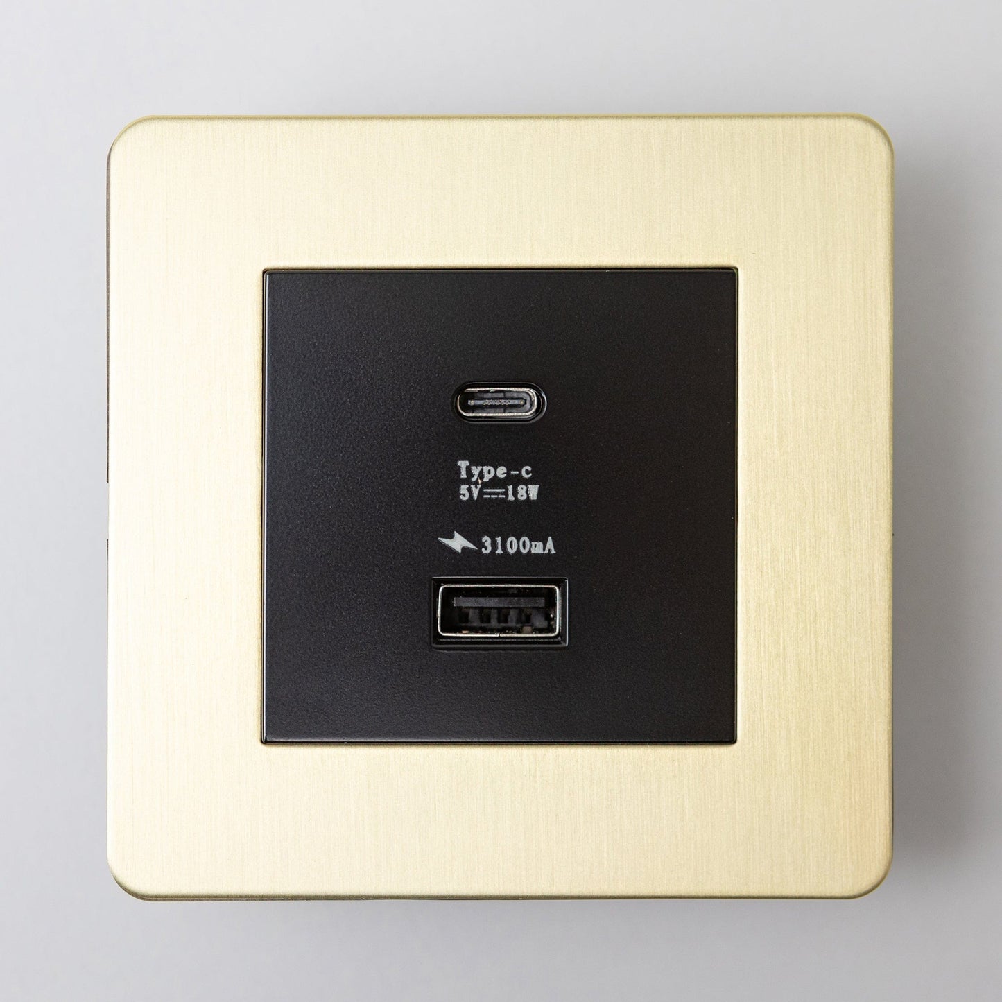 Satin Brass Switches and Sockets - J Series