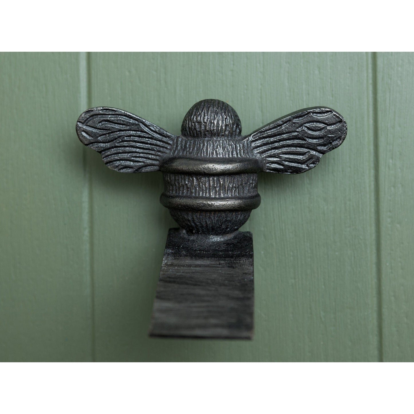Bee Door Stop Wedge | Brass Bee Door Stop Holder - Brass bee
