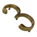 Brass bee Premium Floating Plain House Numbers in polished brass finish, featuring a sleek design with an elegant shine, suitable for displaying numbers 0 through 9. This number is shown in a close-up view with a smooth, rounded shape.