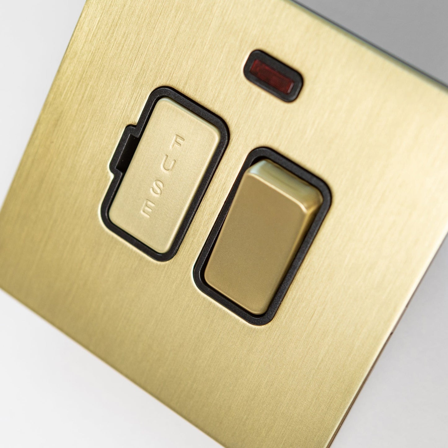 Satin Brass Switches and Sockets - J Series