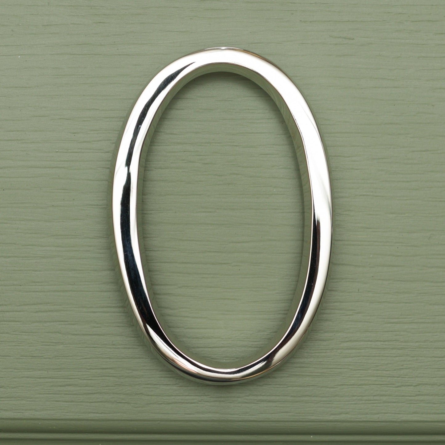 Premium Floating Plain House Numbers in Nickel Finish 0-9