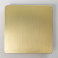 Satin Brass Switches and Sockets - Straight Knurled Design
