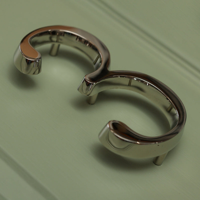 Premium Floating Plain House Numbers in Nickel Finish 0-9