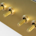Satin Brass Switches and Sockets - J Series