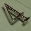 Premium Floating Plain House Numbers in Nickel Finish 0-9
