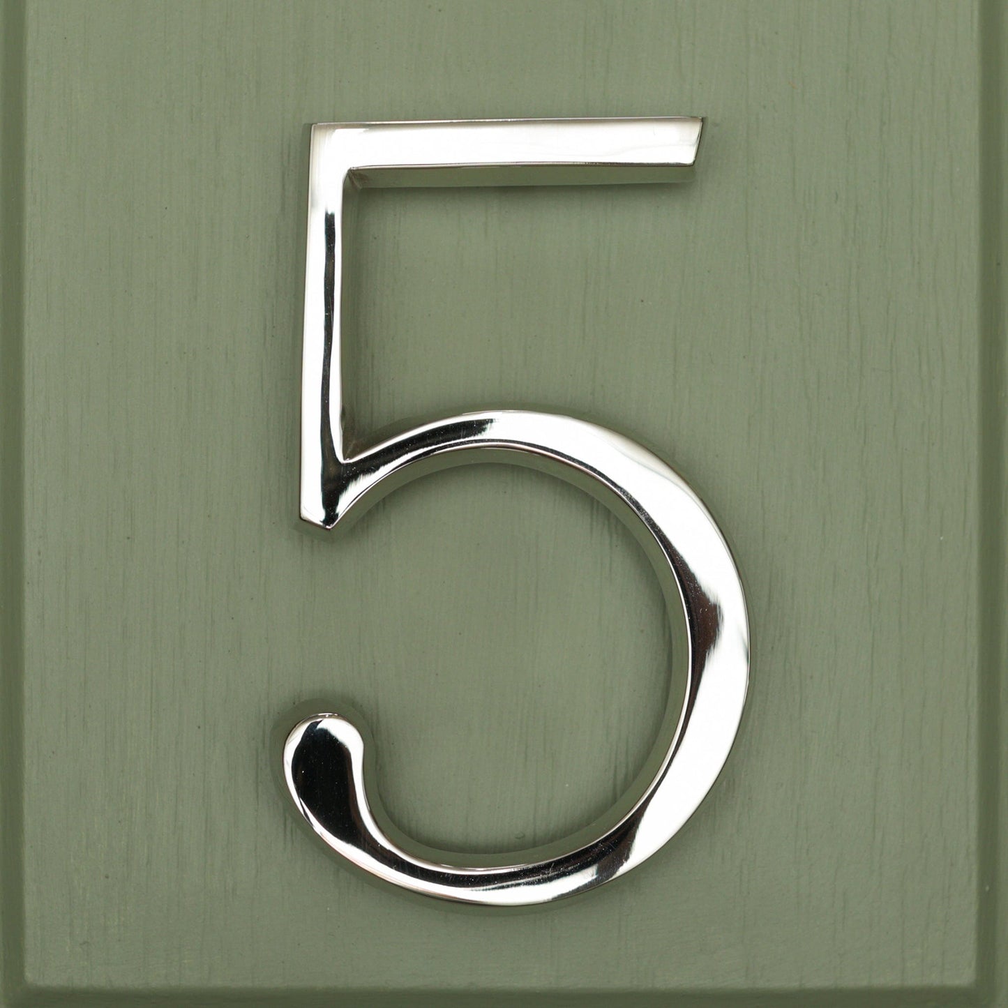 Premium Floating Plain House Numbers in Nickel Finish 0-9