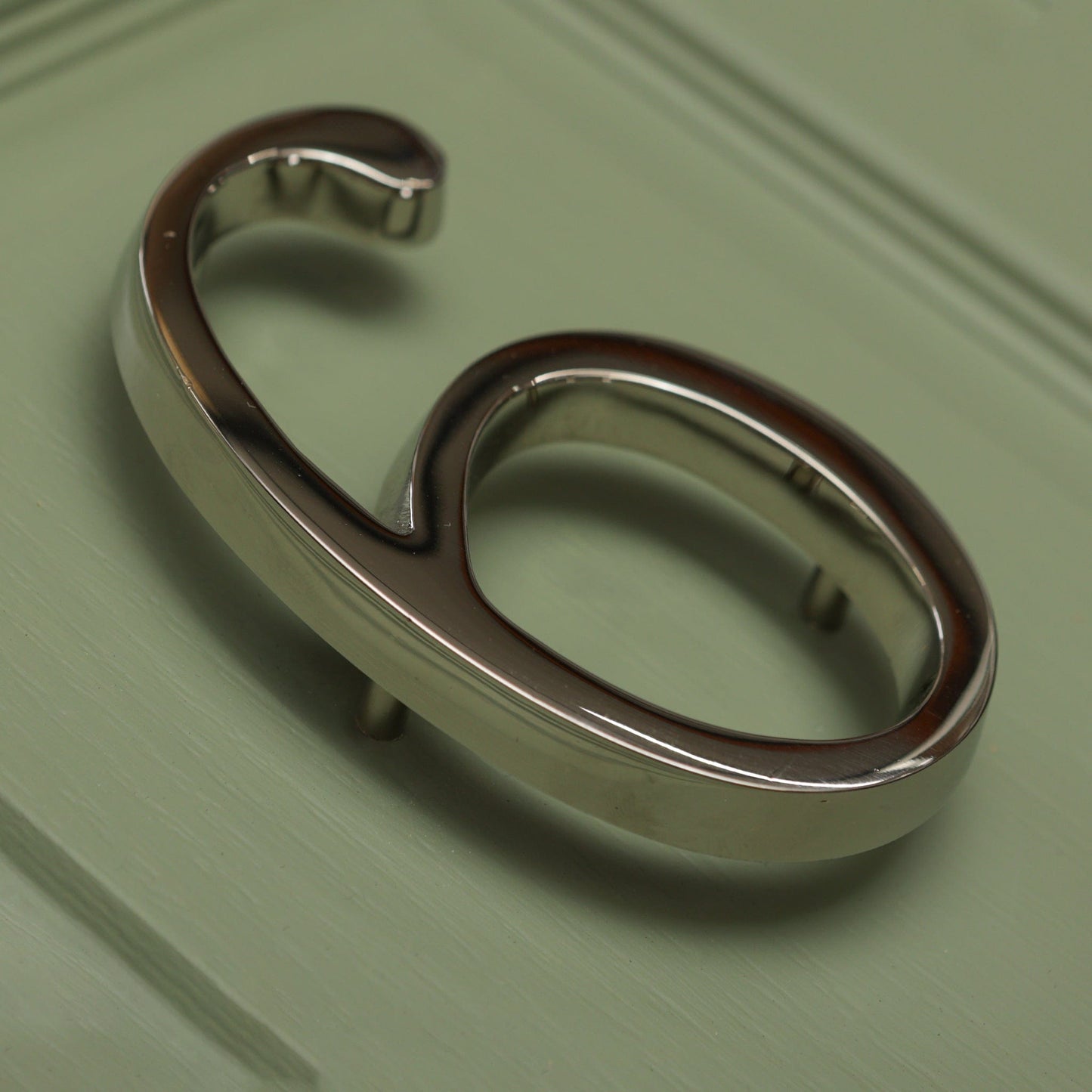 Premium Floating Plain House Numbers in Nickel Finish 0-9