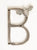 Letter B - Pewter Finish