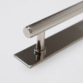 Brass Bee Knurled Cabinet-Handle Backplate — 160mm Polished Nickel (Spare/Accessory)