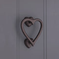 Heart Door Knocker aged bronze