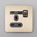 Brass Bee Antique Brass Knurled Switch — Single Dimmer