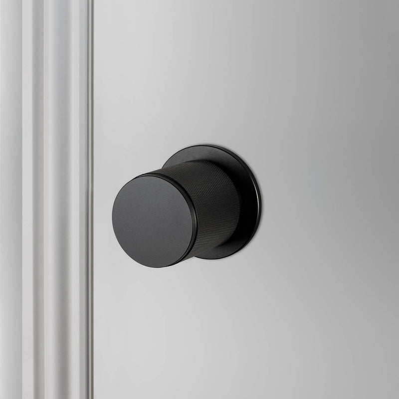 Buster + Punch Door Knob Set / Cross Black