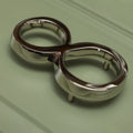Premium Floating Plain House Numbers in Nickel Finish 0-9