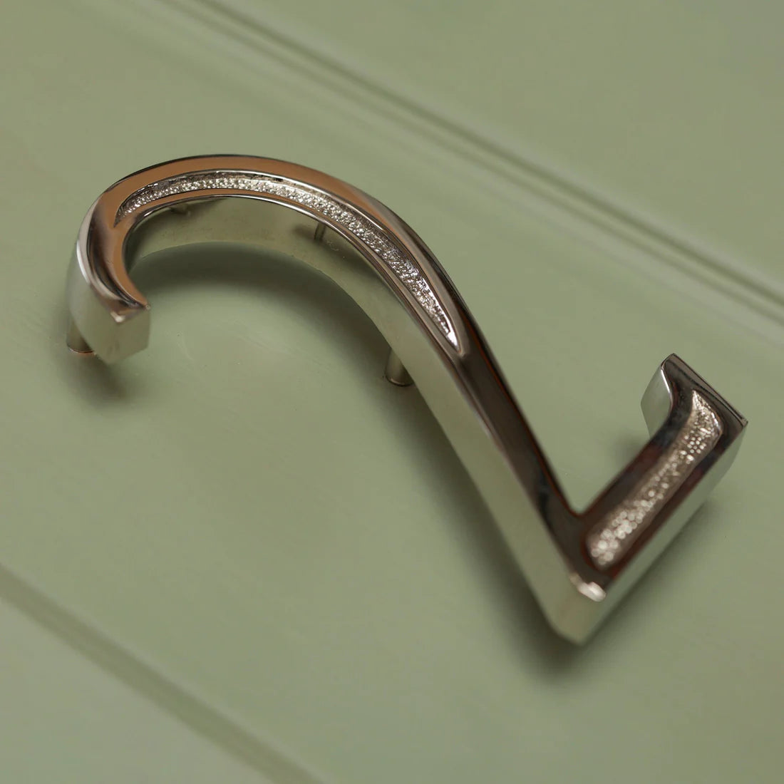 Premium Floating Engraved House Numbers in Nickel Finish 0-9