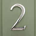 Premium Floating Engraved House Numbers in Nickel Finish 0-9