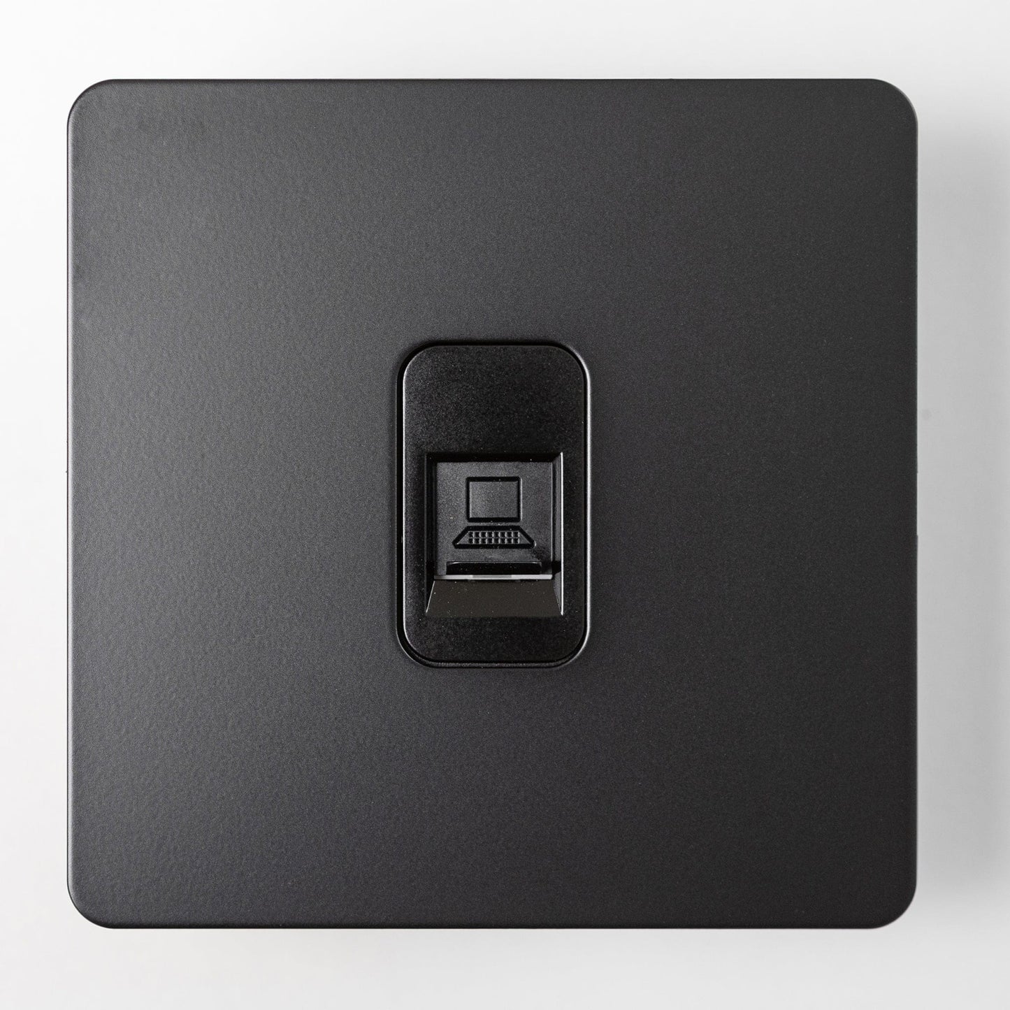 Matte Black Switches and Sockets - Straight Knurled Design