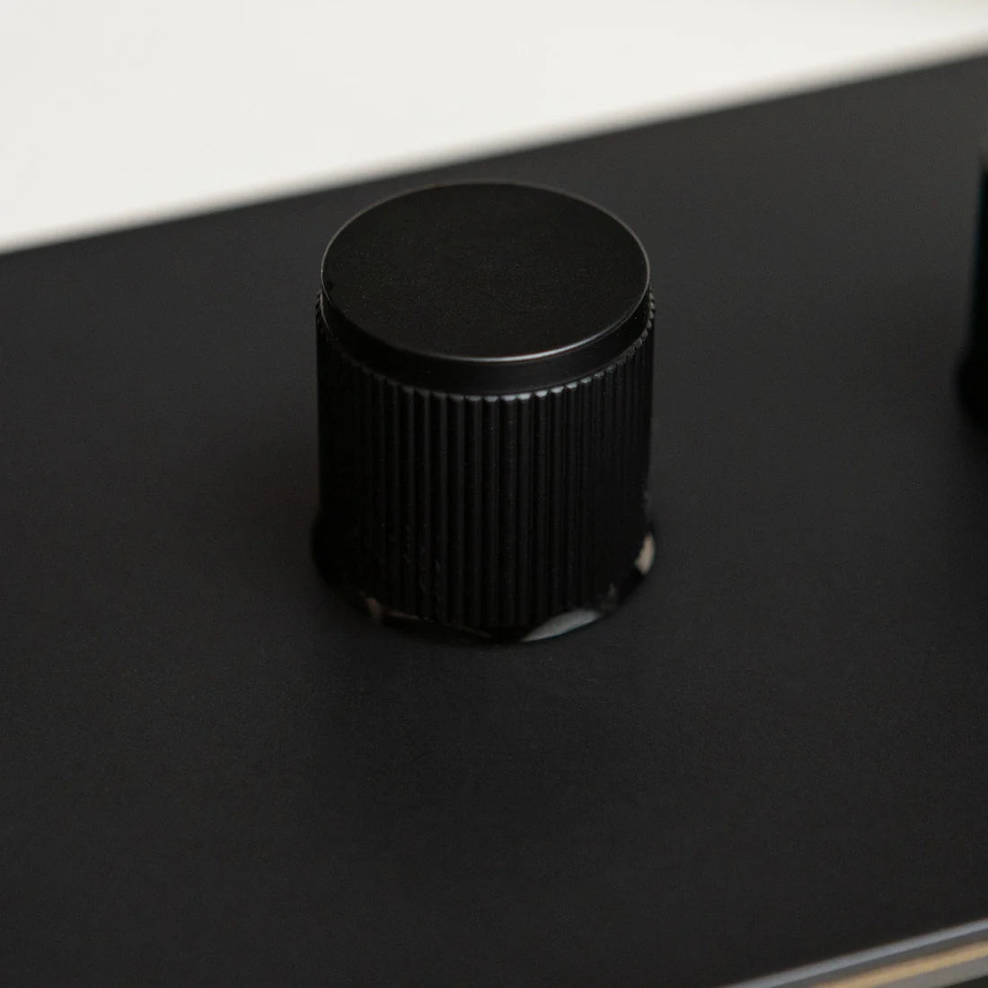 Matte Black Switches and Sockets - Straight Knurled Design