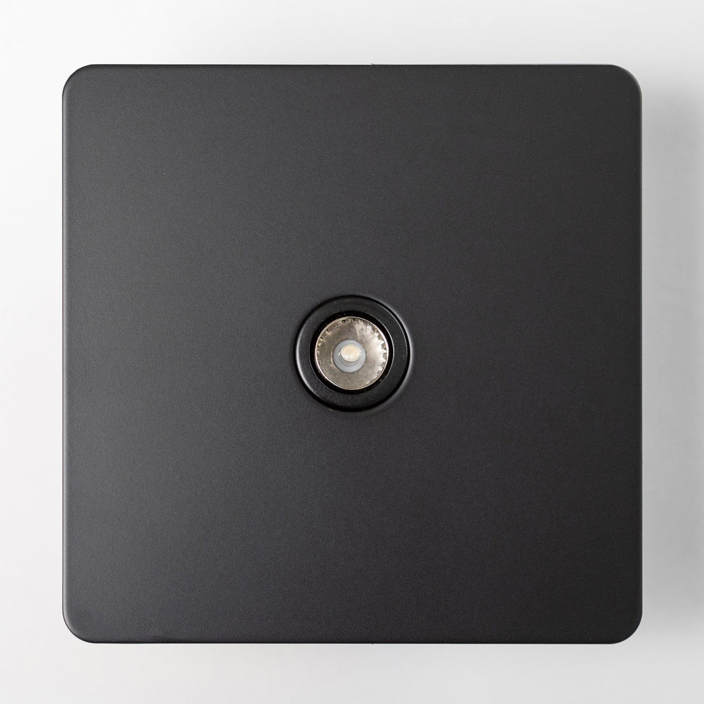 Matte Black Switches and Sockets - Straight Knurled Design