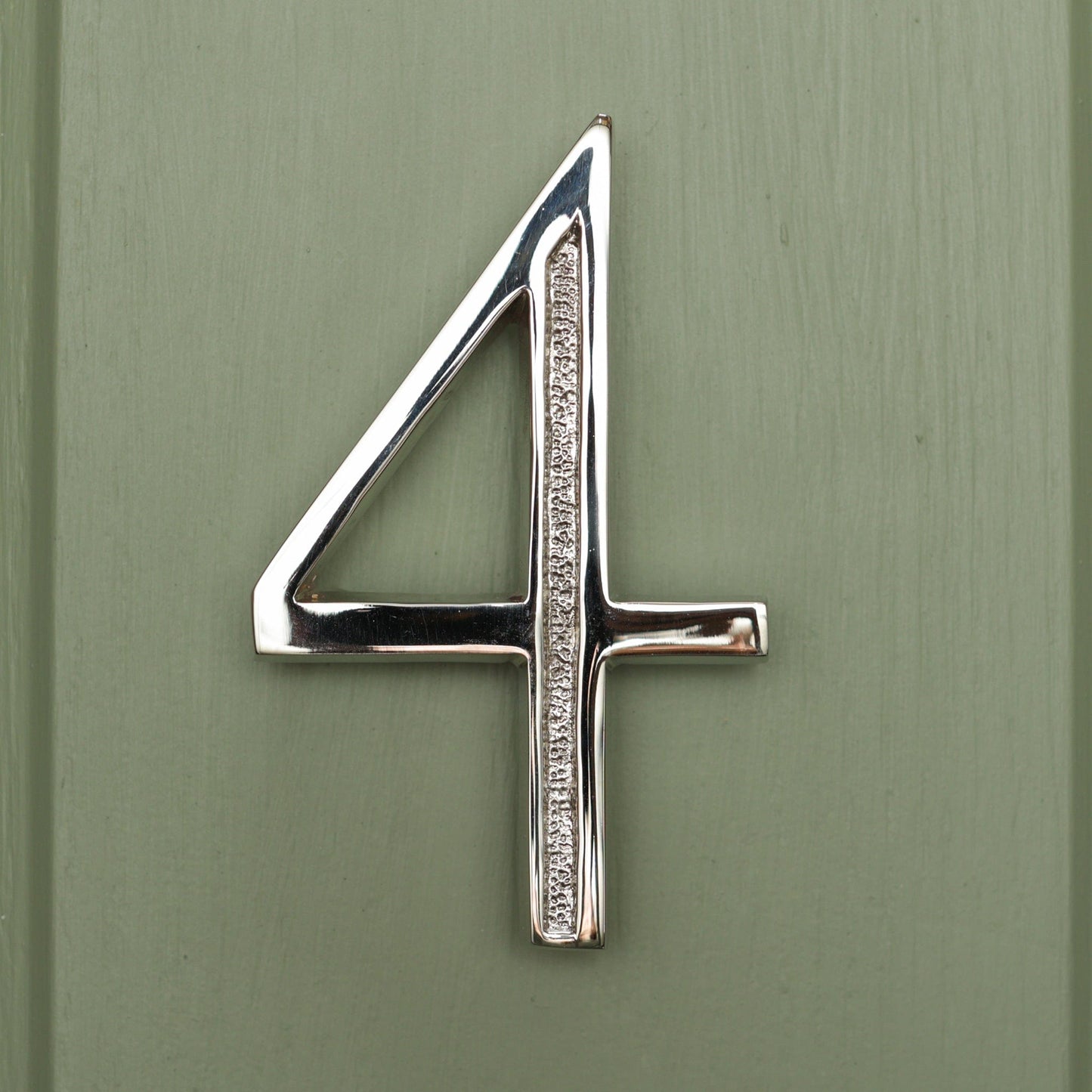 Premium Floating Engraved House Numbers in Nickel Finish 0-9