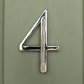 Premium Floating Engraved House Numbers in Nickel Finish 0-9