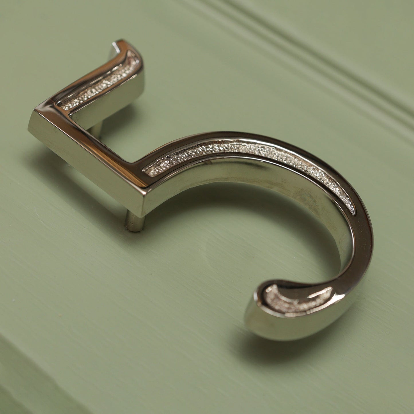 Premium Floating Engraved House Numbers in Nickel Finish 0-9