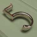 Premium Floating Engraved House Numbers in Nickel Finish 0-9