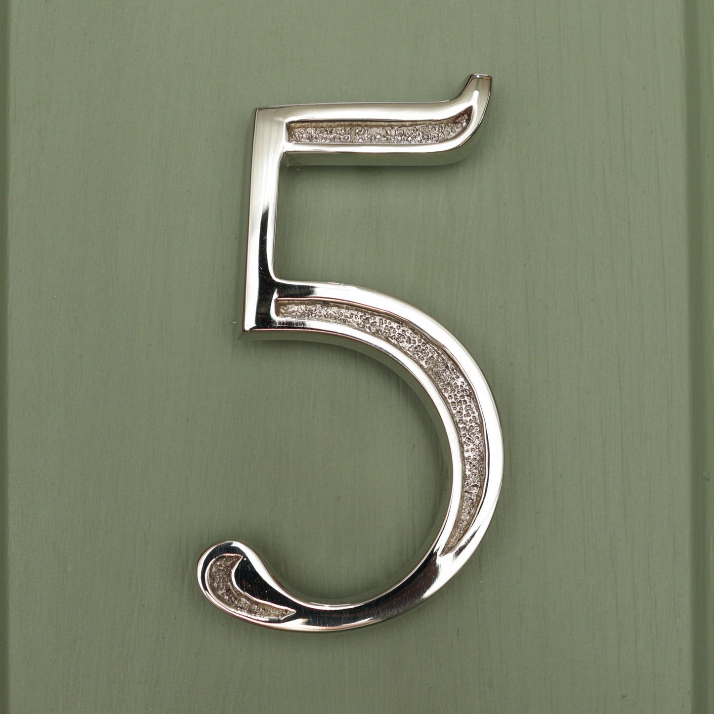 Premium Floating Engraved House Numbers in Nickel Finish 0-9