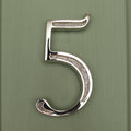 Premium Floating Engraved House Numbers in Nickel Finish 0-9
