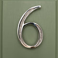 Premium Floating Engraved House Numbers in Nickel Finish 0-9