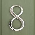 Premium Floating Engraved House Numbers in Nickel Finish 0-9