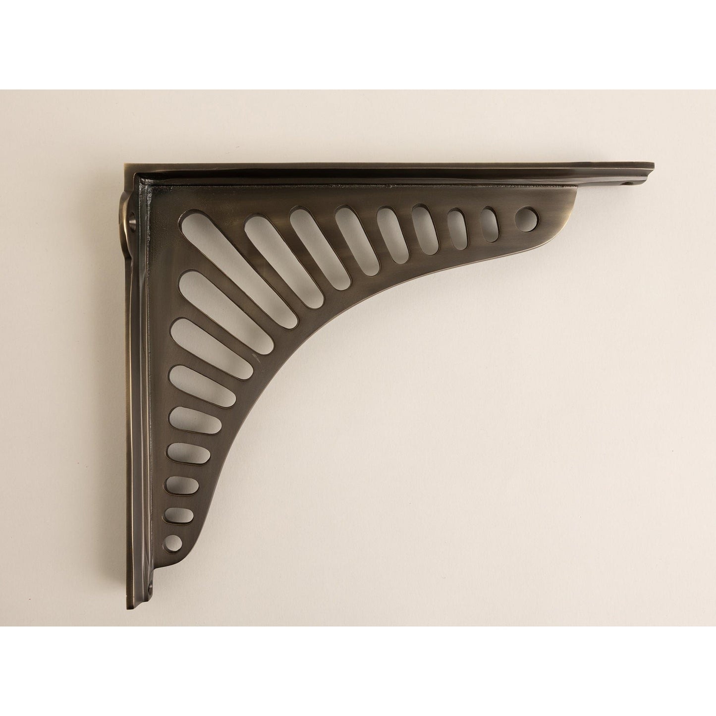 Antique Brass Sunrise Shelf Brackets - Heavy Duty Solid Brass - Brass bee