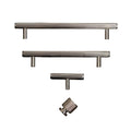 Brass Bee Knurled Cabinet-Handle Backplate — 160mm Polished Nickel (Spare/Accessory)