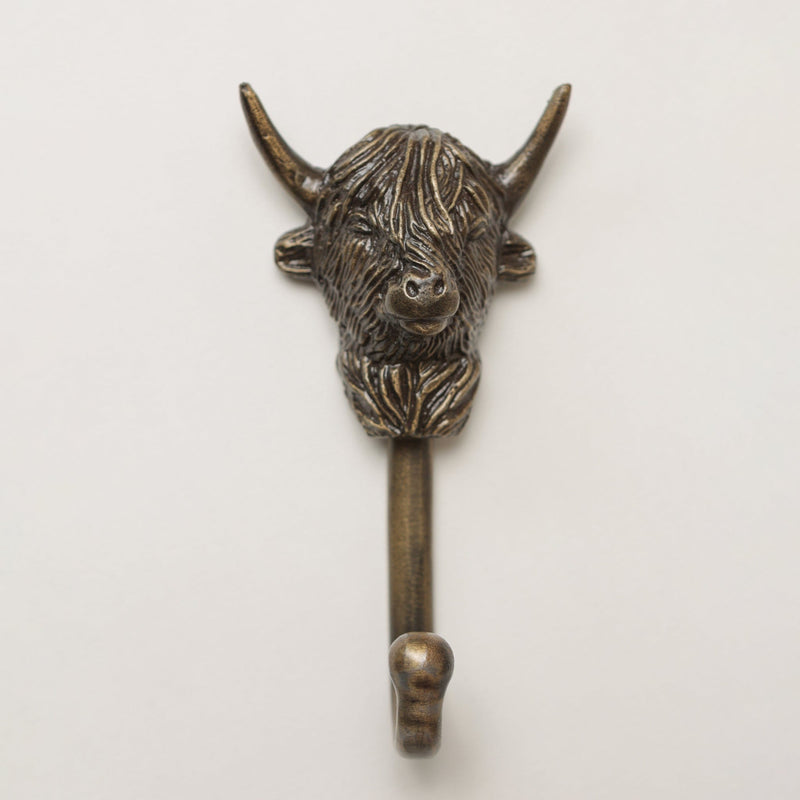 Highland Cow Coat Hook - Heritage Finish