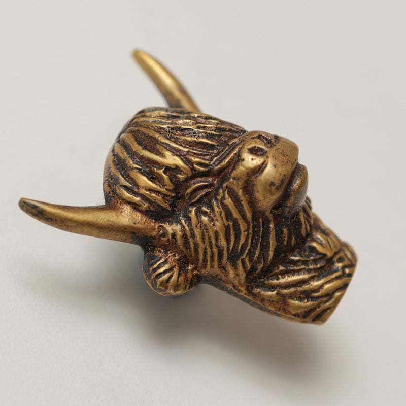 Highland Cow Drawer Cabinet Knob - Heritage Finish