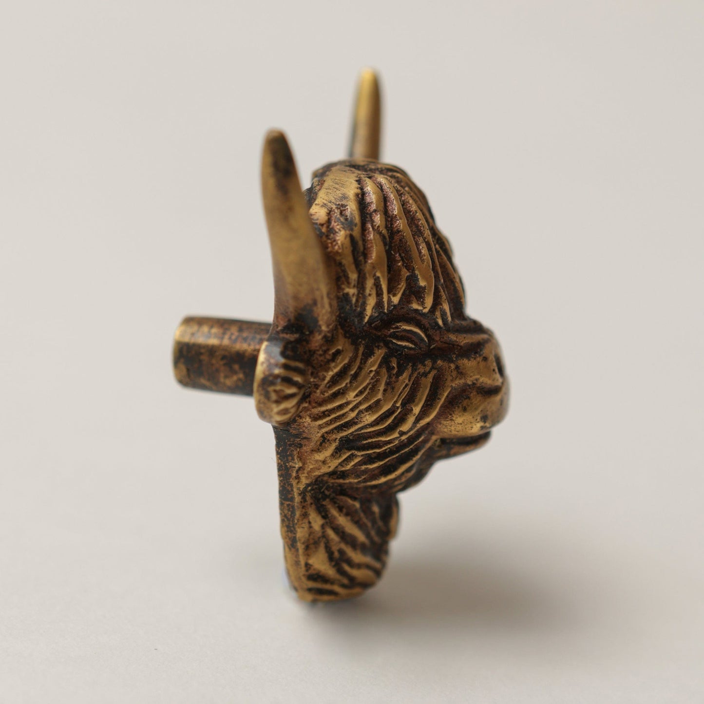 Highland Cow Drawer Cabinet Knob - Heritage Finish