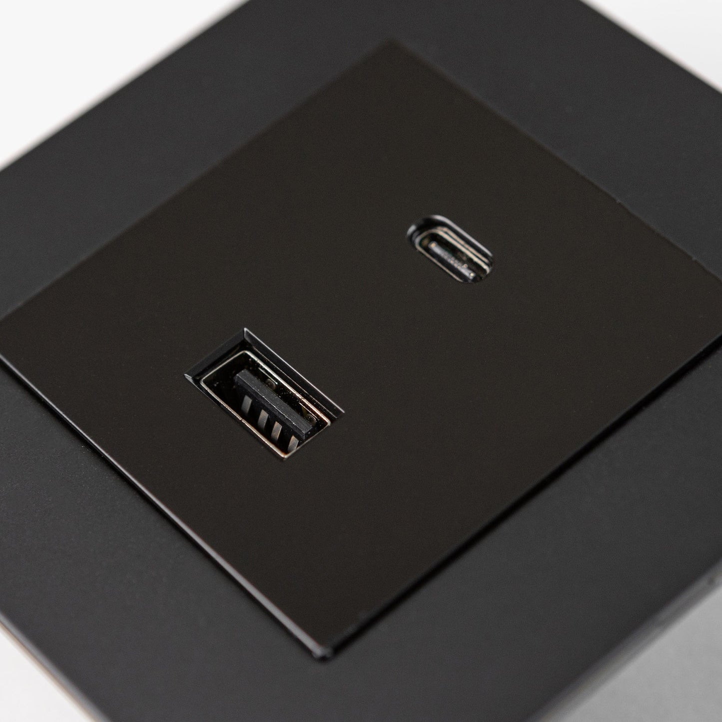 Matte Black Switches and Sockets - Straight Knurled Design