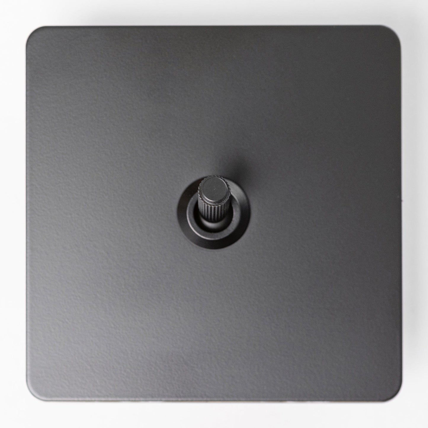 Matte Black Switches and Sockets - Straight Knurled Design