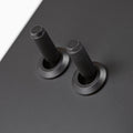 Matte Black Switches and Sockets - Straight Knurled Design