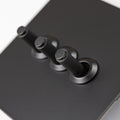 Matte Black Switches and Sockets - Straight Knurled Design
