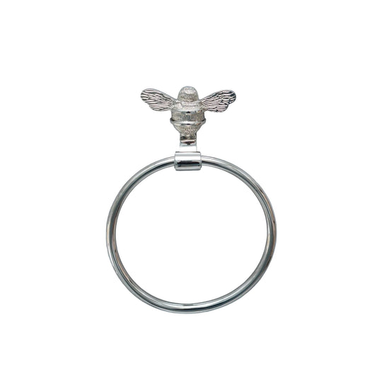 Brass bee Towel Ring with Bee - Brass bee