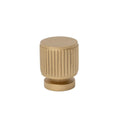 Solid Brass Straight Knurled Kitchen Pull Handles & Knobs - Satin Brass Finish