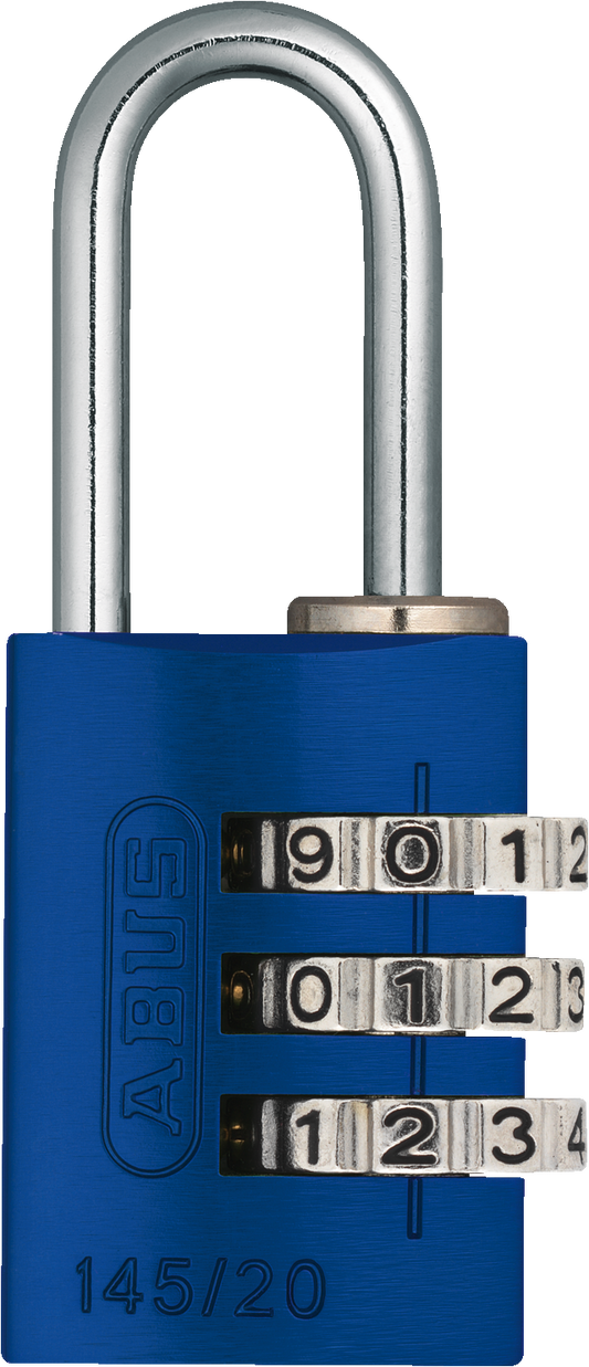145 Series – Solid Aluminium Combination Padlock