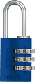 145 Series – Solid Aluminium Combination Padlock 145/20 | 3 Digit Code (Compact Size) Blue Love Handles uk
