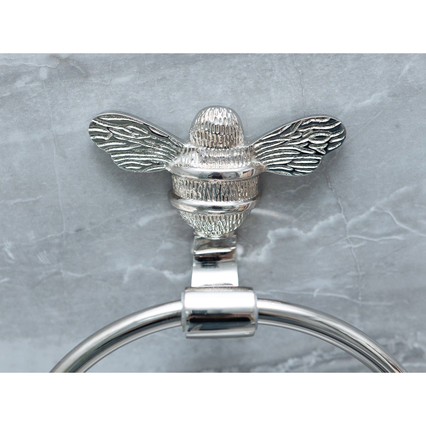 Brass bee Towel Ring with Bee - Brass bee