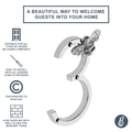 Brass bee Premium House Numbers with Bee in Nickel Finish 0-9 - Brass bee