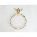 Brass bee Towel Ring with Bee - Brass bee